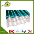 Top selling temperature resistant transparent frp corrugated sheet